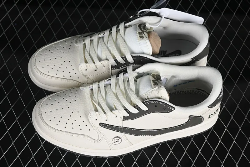 All Categories Air Jordan Jordan Series Basketball Shoes Air Jordan 1 Low High-end Customized Low-top Shoes Travis Scott x Fragment Design x Air Jordan 1 Low OG SP AJ1 Joe 1 Dior Joint Dark Flower Ghostface Low-top Cultural Casual Shoes LD2025-006